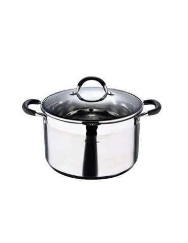 Olla 9,5 L de Acero Inoxidable con Tapa Foodies Ø28 x 16,5 cm MASTERPRO