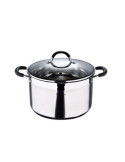 Olla 9,5 L de Acero Inoxidable con Tapa Foodies Ø28 x 16,5 cm MASTERPRO