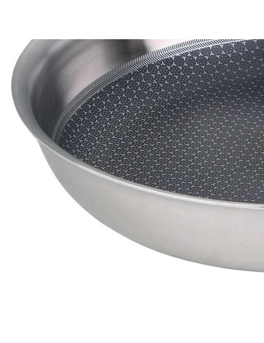 Sartén de Acero Inoxidable Hi-Tech 3 Ø20 cm MASTERPRO