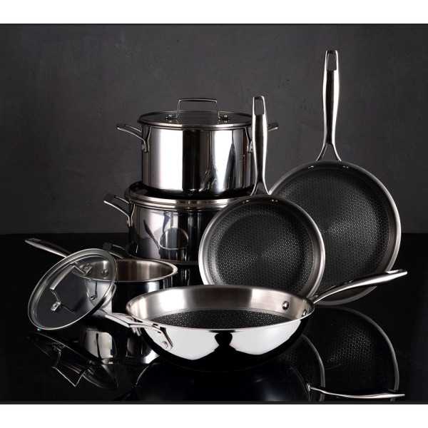 Sartén de Acero Inoxidable Hi-Tech 3 Ø20 cm MASTERPRO