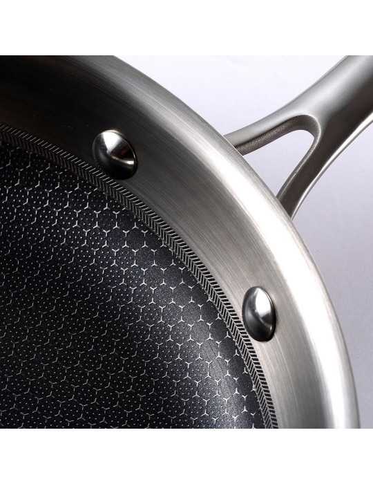 Sartén de Acero Inoxidable Hi-Tech 3 Ø24 cm MASTERPRO