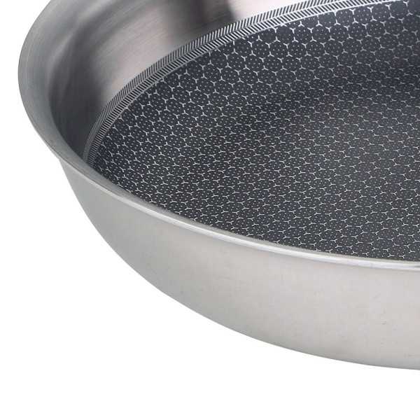 Sartén de Acero Inoxidable Hi-Tech 3 Ø24 cm MASTERPRO