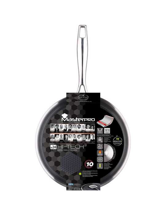 Sartén de Acero Inoxidable Hi-Tech 3 Ø24 cm MASTERPRO