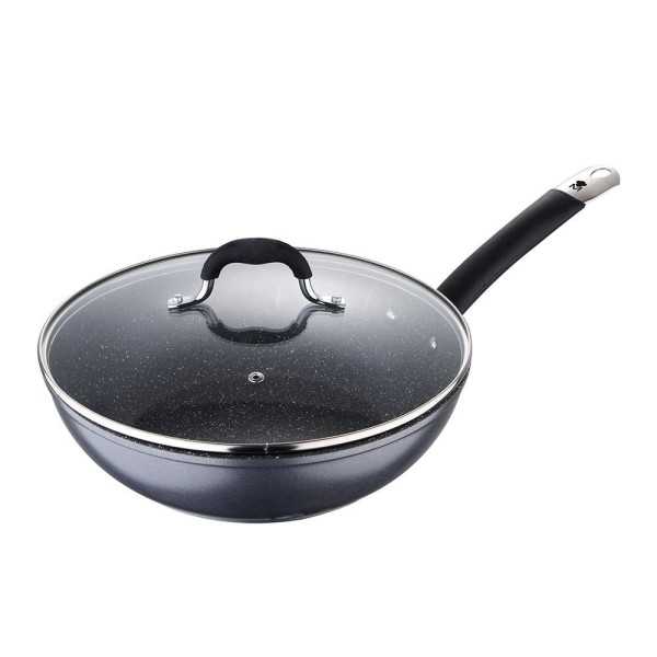Wok Aluminio Forjado Home Edition con Tapa Ø28 x 8 cm MASTERPRO