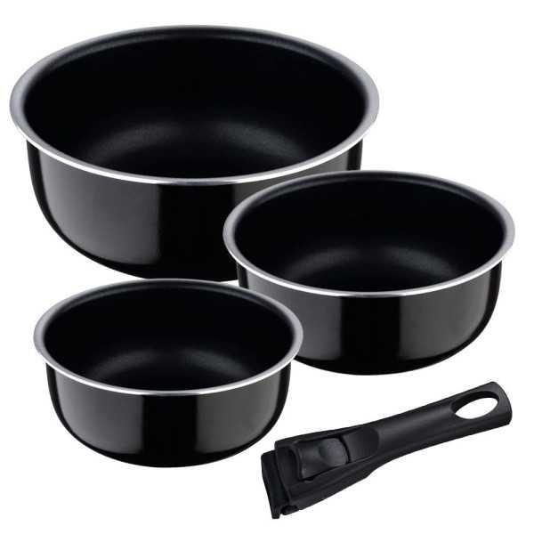 Cazos Click & Cook Aluminio Prensado Ø16 / Ø18 / Ø20 cm + Mango Multiusos BERGNER