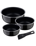 Cazos Click & Cook Aluminio Prensado Ø16 / Ø18 / Ø20 cm + Mango Multiusos BERGNER