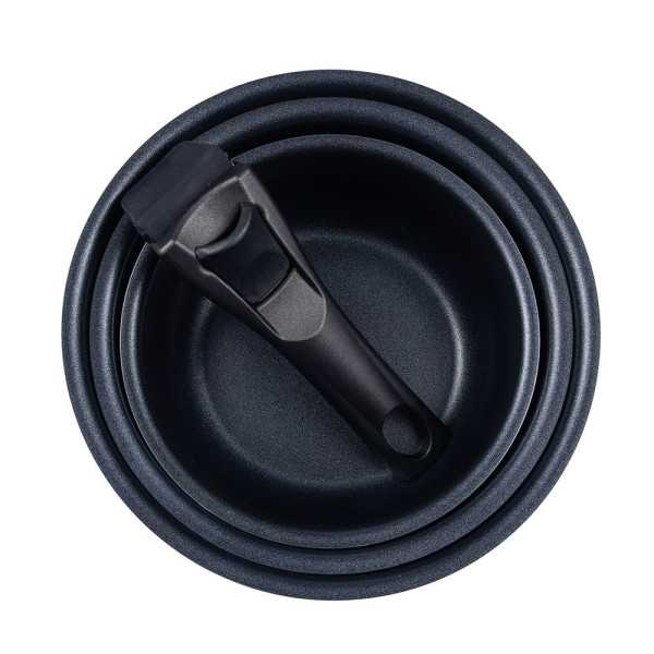 Cazos Click & Cook Aluminio Prensado Ø16 / Ø18 / Ø20 cm + Mango Multiusos BERGNER