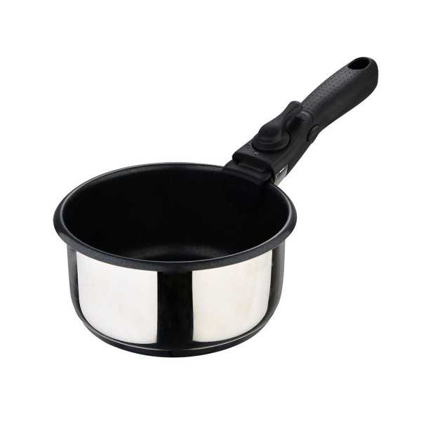 Cazos Click & Cook Acero Inoxidable Ø16 x 8 cm / Ø18 x 9 cm / Ø20 x 10 cm + Mango Multiusos BERGNER