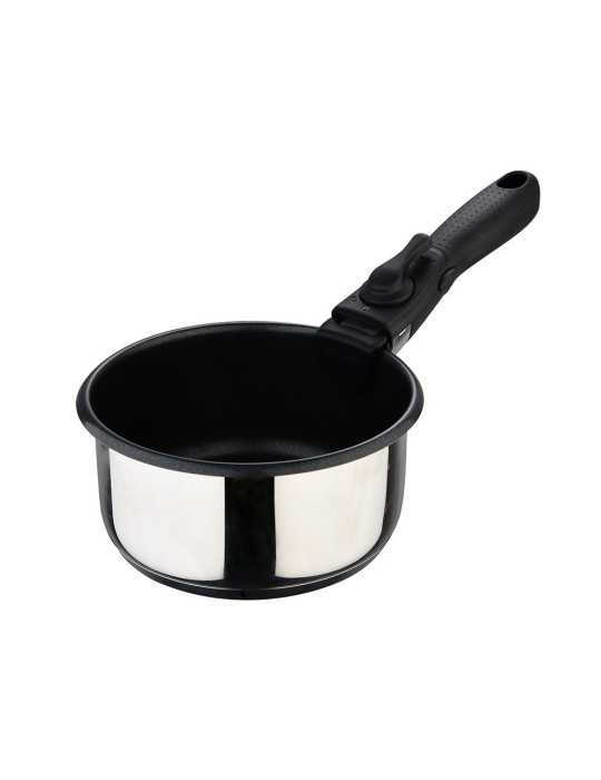 Cazos Click & Cook Acero Inoxidable Ø16 x 8 cm / Ø18 x 9 cm / Ø20 x 10 cm + Mango Multiusos BERGNER