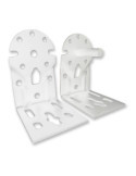 Soportes Eje Toldo, Modelo TLD08, de Acero con Acabado Blanco, 65 x 86 x 108 mm, Blister MICEL