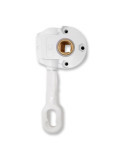 Máquina Enrollar Toldo, Especial Gancho Largo, Modelo TLD05, de Zamak con Acabado Blanco, 77 x 35 x 175 mm, Blister MICEL