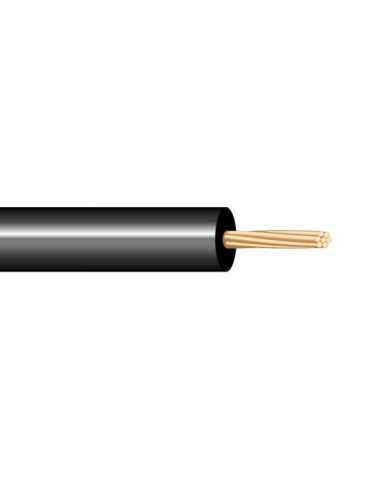 Lote de 200 Unidades Cablecillo H05V-K 0,50 mm² Negro EURO/m SEDILES