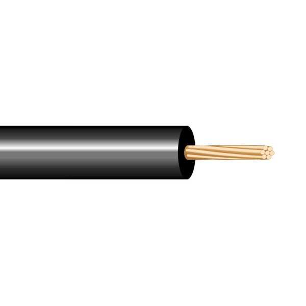 Lote de 200 Unidades Cablecillo H05V-K 0,50 mm² Negro EURO/m SEDILES