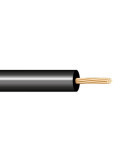 Lote de 200 Unidades Cablecillo H05V-K 0,50 mm² Negro EURO/m SEDILES