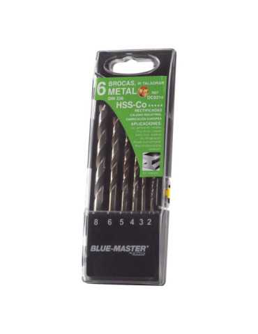Brocas Hss-Co Stepcut Ø2-8 mm, Juego 6 Piezas BLUEMASTER