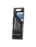 Brocas Estándar Punta de Lanza, Cristal y Porcelánico Ø4-5-6-8 mm, Juego 4 Piezas BLUEMASTER