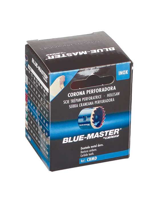 Corona Perforadora Metal Duro, Razorback, Ø37 mm BLUEMASTER