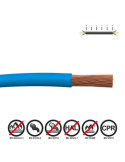 Lote de 200 Unidades Cablecillo H07Z1-K 2,50 mm² Azul EURO/m SEDILES