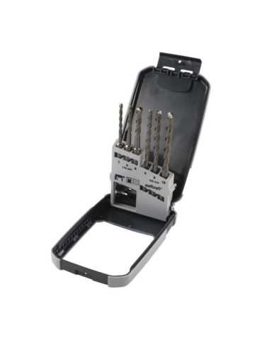 Broca Sds-Plus para Hormigón Filo de Carburo de Tungsteno, Juego 6 Piezas, Ø5,00 - Ø10 mm WOLFCRAFT