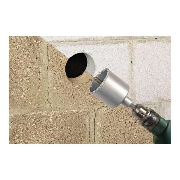 Corona de Perforación Recubierta de Carburo de Tungsteno, con Adaptador, Ø68 x 55 mm WOLFCRAFT