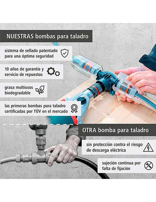 Bomba para Taladro, Solid 1300 l/h WOLFCRAFT