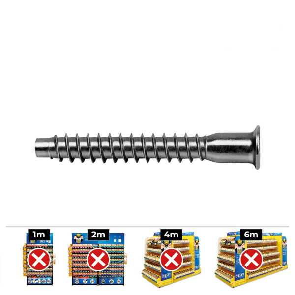 Caja 250 unid. Tornillo Ensamblaje Allen Din/Ref Ene Ø7x50mm Zincado CELO