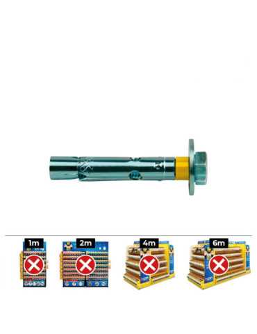 Anclaje Dynabolt Tornillo Zincado M10 Ø14 x 100 mm, Caja 50 uds CELO
