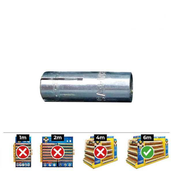Anclaje Hembra Sap Homologado CE M10 x 40 Ø12 x 40 mm, Caja 50 uds CELO