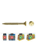 Caja 200 Unidades Tornillo Madera Avellanado PZ R/Parc Din/Ref Vlox P Ø6 x 60 mm Bicromatado CELO