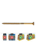 Caja 100 Unidades Tornillo Madera Avellanado PZ R/Parc Din/Ref Vlox P Ø6 x 110 mm Bicromatado CELO
