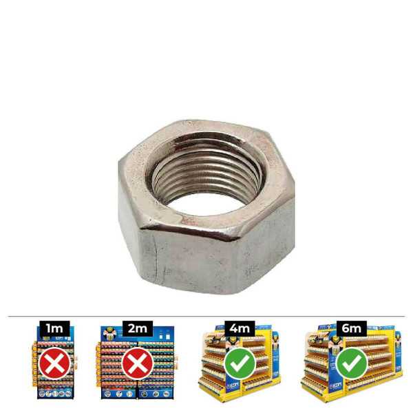 Caja 250 unid. Tuerca Hexagonal Din/Ref 934 Ø10mm Zincado CELO