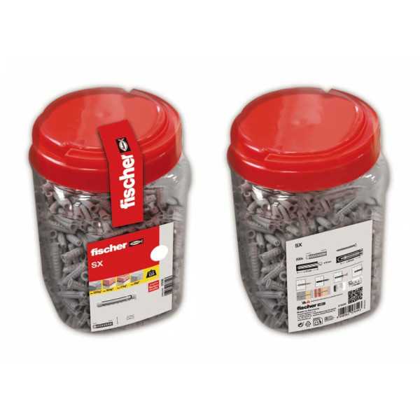 Taco Sx Ø8 x 40 mm, Bote 400 uds FISCHER