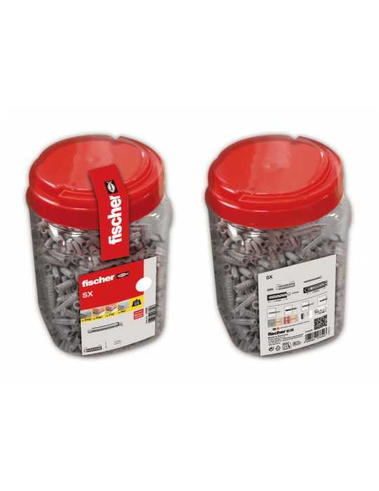 Taco Sx Ø8 x 40 mm, Bote 400 uds FISCHER