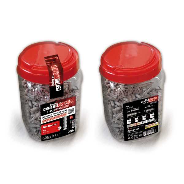 Taco Sx Ø10 x 50 mm, Bote 200 uds FISCHER