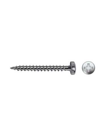Caja 500 Unid. Tornillo Madera Velox B Rosca Completa Alomado Impronta PZ2 Ø4,5 x 35 mm Cincado CELO