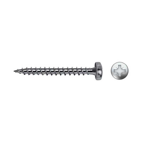 Caja 500 Unid. Tornillo Madera Velox B Rosca Completa Alomado Impronta PZ2 Ø4,5 x 35 mm Cincado CELO