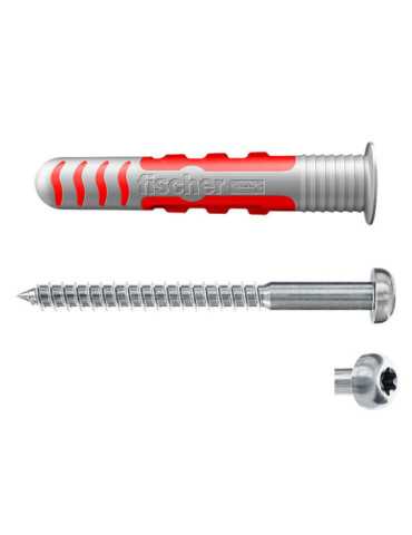 Tacos Estanco Ø6 x 38 mm + Tornillos Duoseal, Pack 50 uds FISCHER