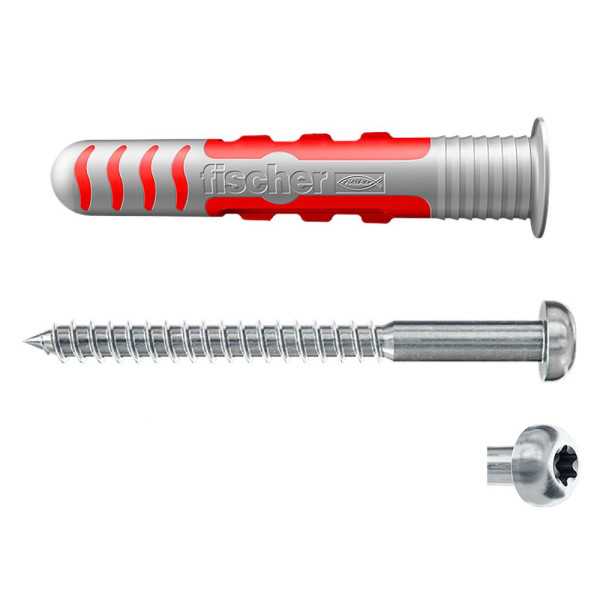 Tacos Estanco Ø6 x 38 mm + Tornillos Duoseal, Pack 50 uds FISCHER