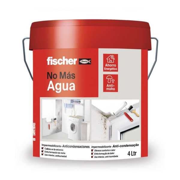 Pintura Blanca Impermeabilizante Anti-Condensaciones 4 L FISCHER