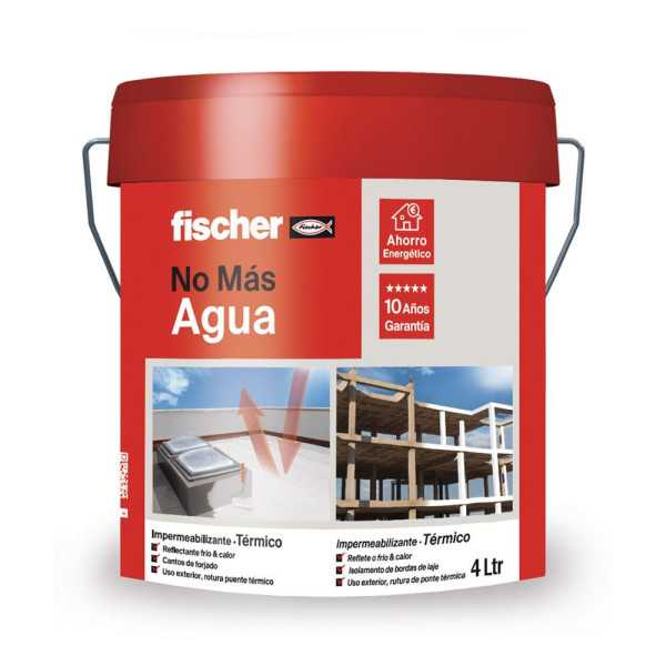 Impermeabilizante Embaldosable Térmico Blanco 4 L Próxima Caducidad 01/12/26 FISCHER