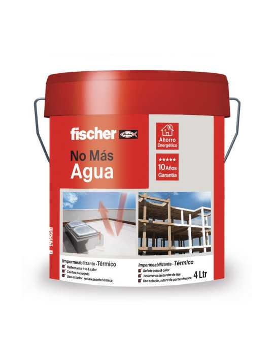 Impermeabilizante Embaldosable Térmico Blanco 4 L Próxima Caducidad 01/12/26 FISCHER