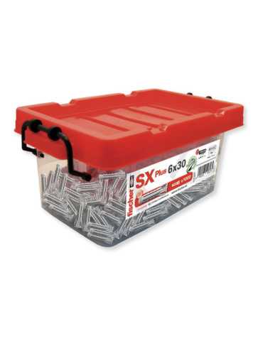 Taco Sx Plus Ø6 x 30 mm, Caja 1000 uds FISCHER
