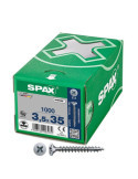 Caja 1000 Unid. Tornillo Universal Cabeza Plana Wirox 3,5X35MM Z2 SPAX