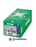 Caja 100 Unid. Tornillo Universal Cabeza Plana Wirox 6X120MM T30 SPAX