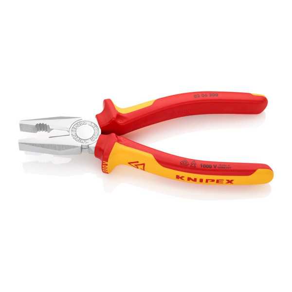 Alicates Universales 200 x 65 x 20 mm KNIPEX