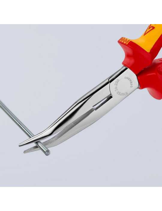 Alicates de Boca de Cigüeña Curvo 200 x 56 x 19 mm KNIPEX