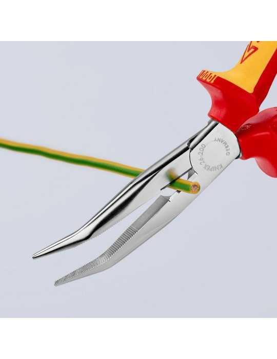 Alicates de Boca de Cigüeña Curvo 200 x 56 x 19 mm KNIPEX