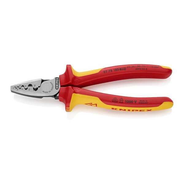Alicates para Entallar Punteras 180 x 56 x 28 mm KNIPEX