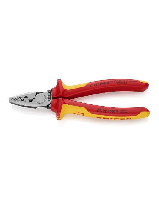 Alicates para Entallar Punteras 180 x 56 x 28 mm KNIPEX