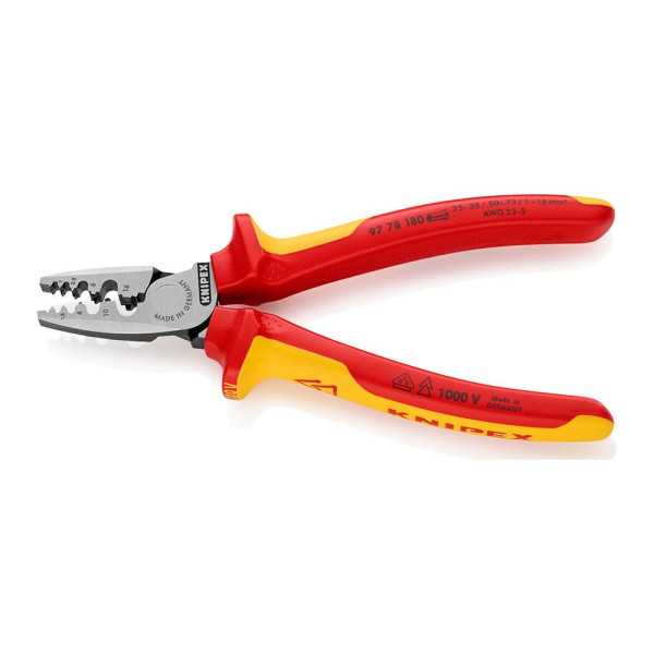 Alicates para Entallar Punteras 180 x 56 x 28 mm KNIPEX